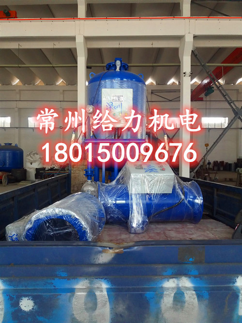 深圳客戶訂購的定壓補水裝置+電子水處理器+自動清洗過濾器已發貨！