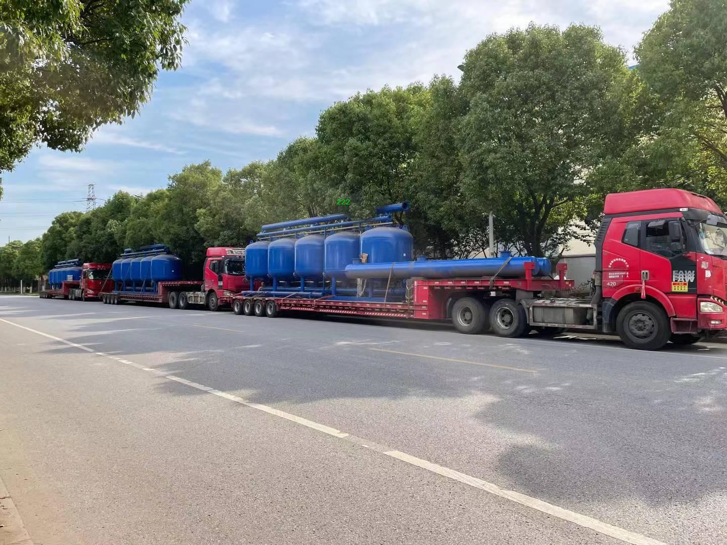 量身定制，十五連罐超大砂濾裝置發貨浙江嘉興！